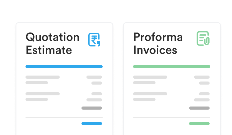 Create Quotations/Estimates & Proforma Invoices